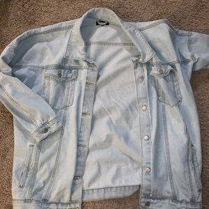 NWT Light wash oversized jean jacket